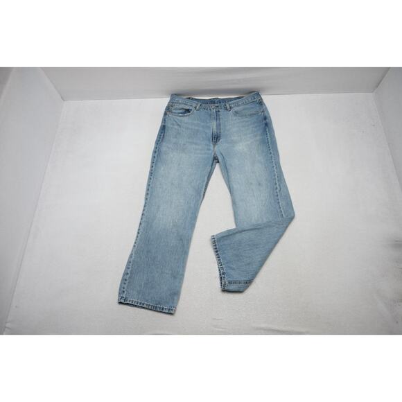 Levi's 565 Loose Straight Fit Rugged Blue Denim Jeans Mens Sz 38 x 30 - Picture 2 of 10